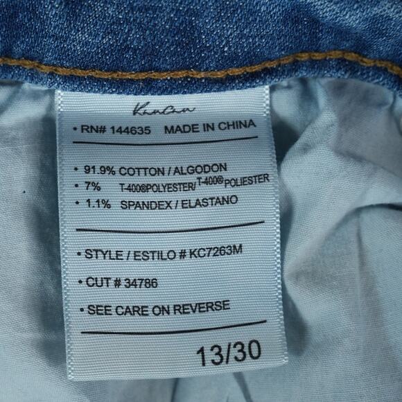 Kancan Jeans Womens 13/30 Ankle Cropped Distressed High Rise Raw Hem Stretch - Picture 10 of 10